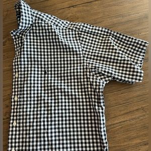 Polo Ralph Lauren Blake checkered black and white short sleeve shirt, size Large